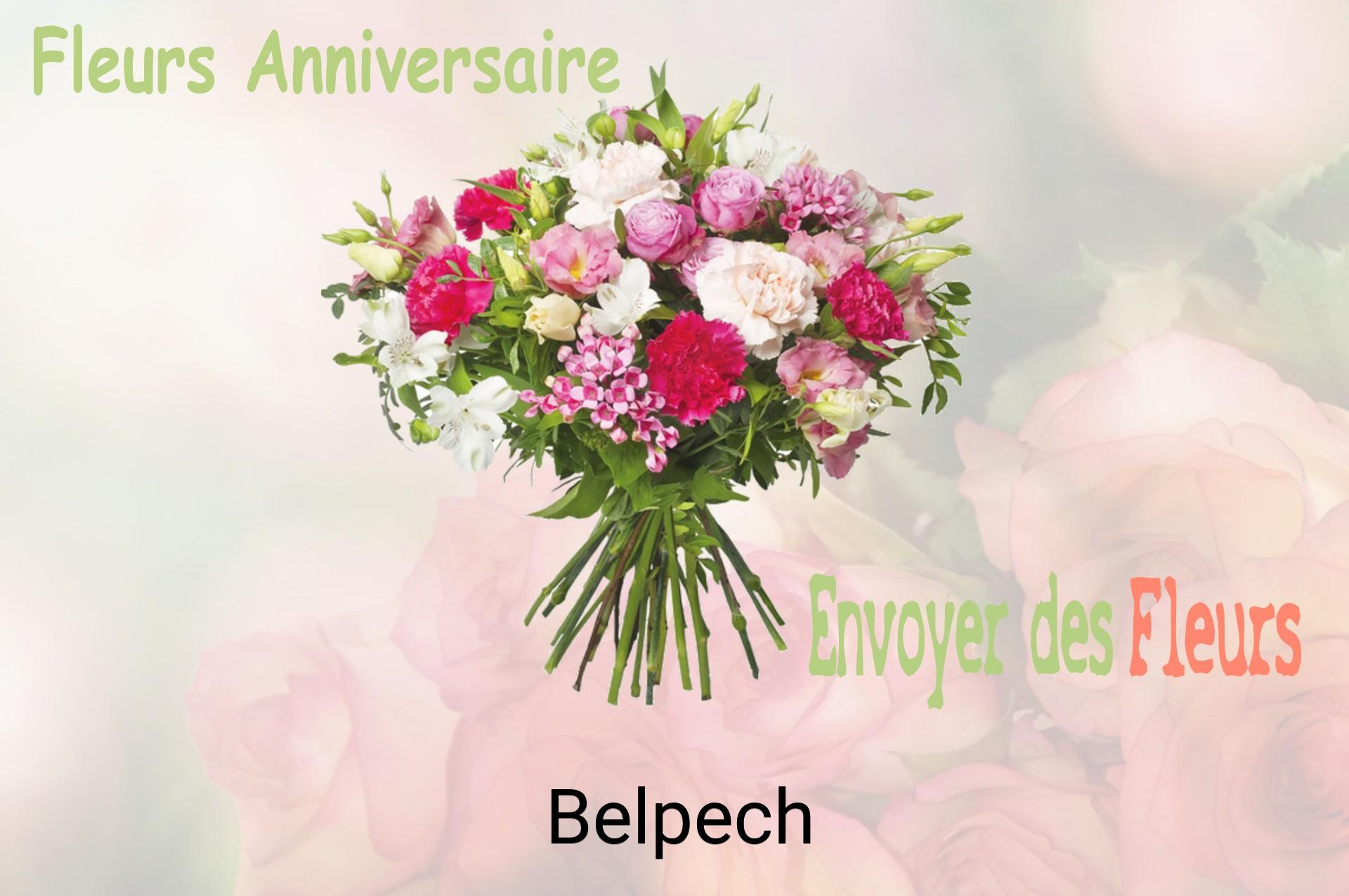 Bouquet de fleurs d’anniversaire livré à Belpech